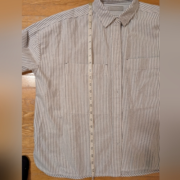 Striped Button-Up Women's Top - Picture 4 of 4